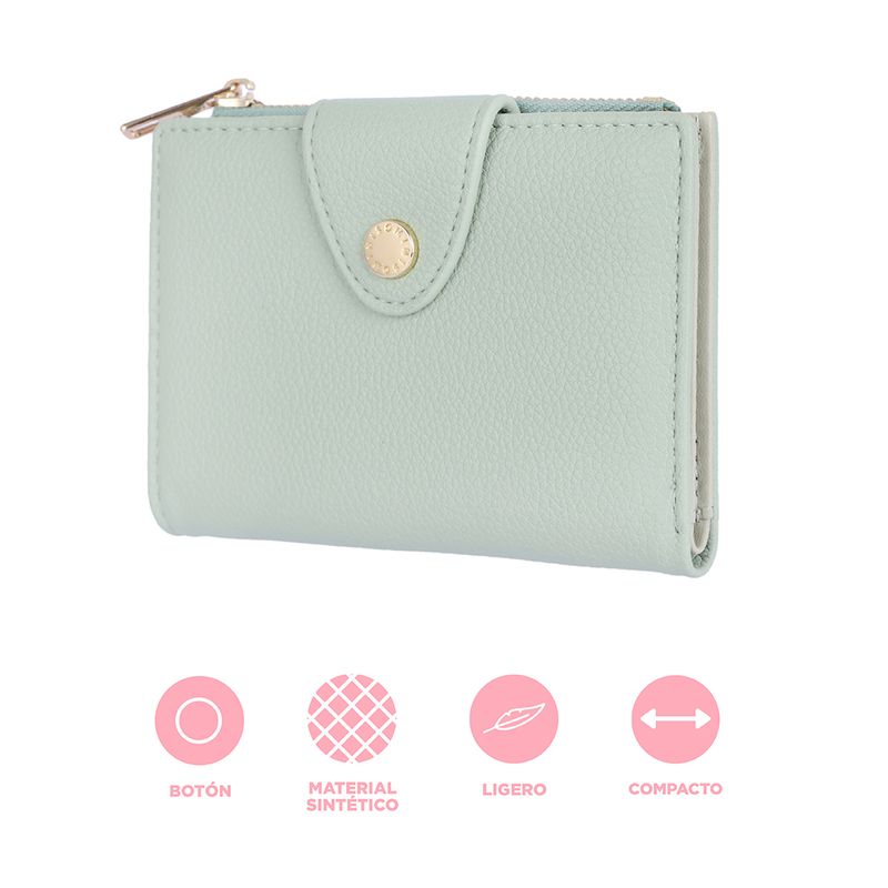 Cartera-Para-Mujer-Con-Monedero-Sint-tica-Verde-Oliva-13x10x2-cm-3-31919