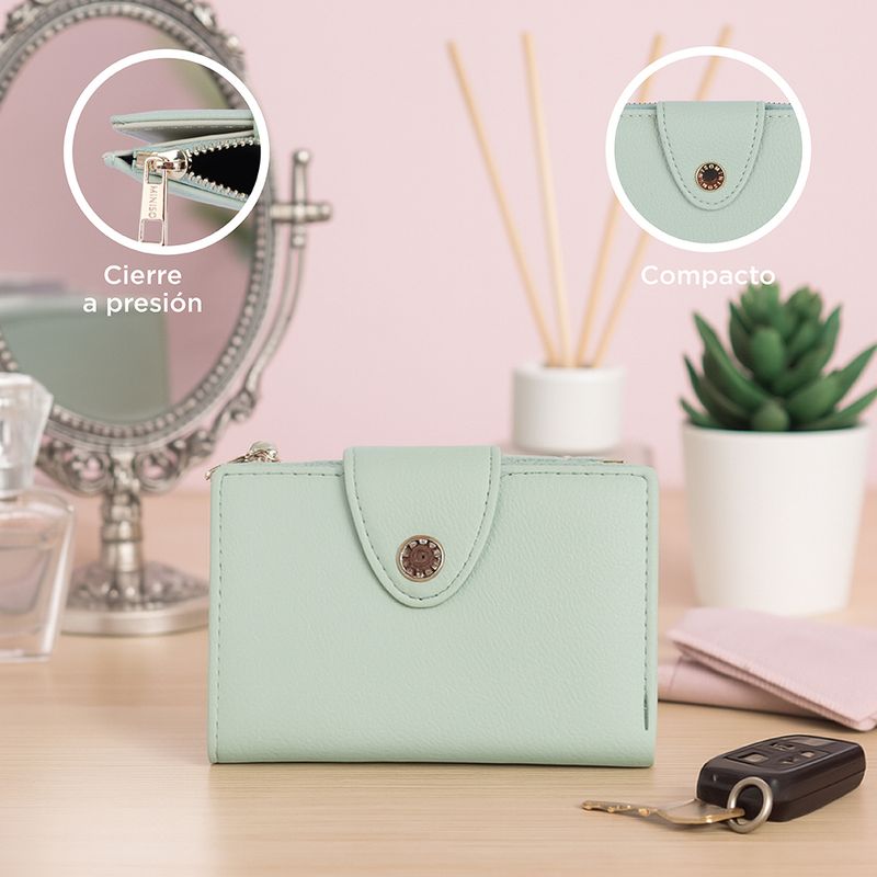 Cartera-Para-Mujer-Con-Monedero-Sint-tica-Verde-Oliva-13x10x2-cm-5-31919