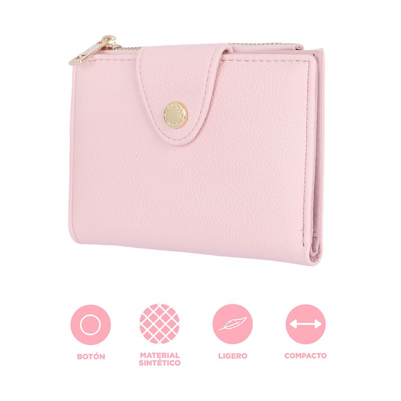 Cartera-Para-Mujer-Con-Monedero-Sint-tica-Rosa-13x10x2-cm-3-31920