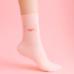 Calcetines-Para-Mujer-Lulu-La-Cerdita-60-Algod-n-34-Poli-ster-3-Poliamida-3-Elastano-Rosa-Talla-23-25-2-31954