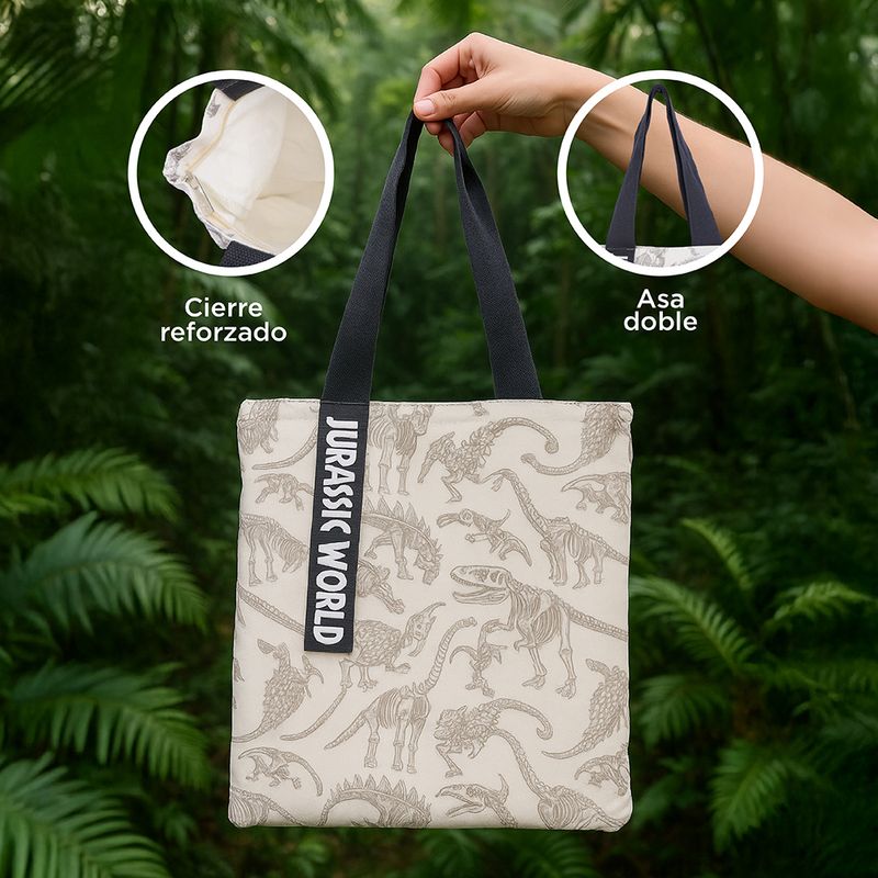Bolsa-De-Compras-Jurassic-World-Textil-Blanco-34x39-cm-5-32011