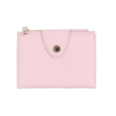 Cartera Para Mujer Con Monedero Sintética Rosa 13x10x2 cm