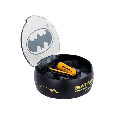 Audífonos Inalámbricos Con Estuche De Carga DC Batman Sintéticos Negros TWS