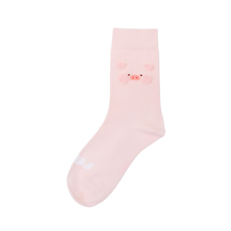 Calcetines-Para-Mujer-Lulu-La-Cerdita-60-Algod-n-34-Poli-ster-3-Poliamida-3-Elastano-Rosa-Talla-23-25-1-31954