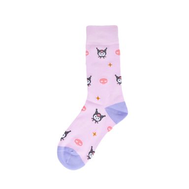 Calcetines Para Mujer Sanrio Kuromi 55% Algodón, 38% Poliéster, 4% Poliamida, 3% Elastano Lilas 24-26