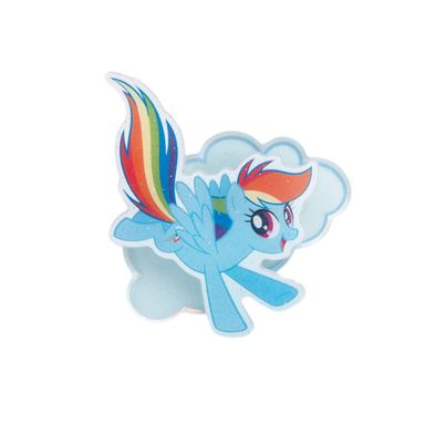 Imán Para Nevera My Little Pony Rainbow Dash Sintético Azul 5x5.8 cm