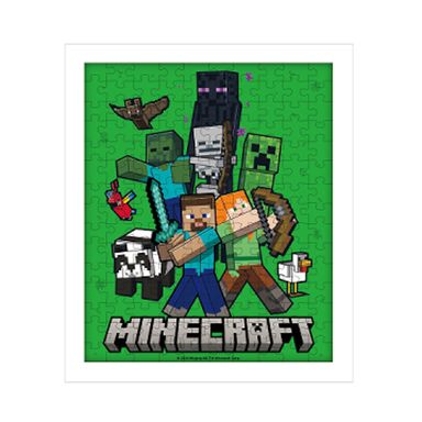 Rompecabezas Minecraft Una Nueva Aventura Verde 25.4x30.5 cm 300 Piezas