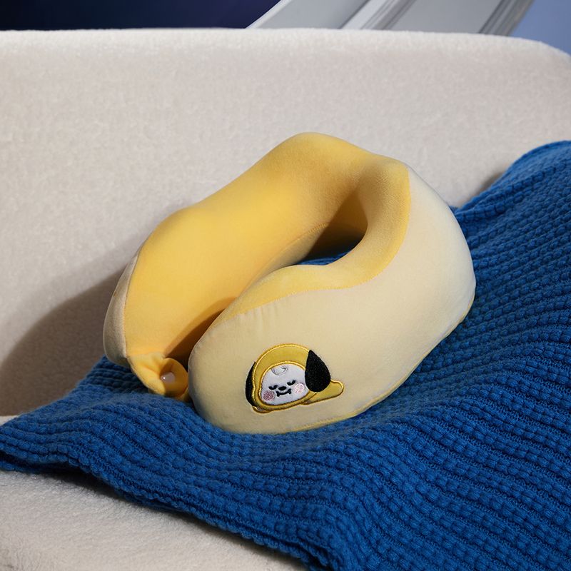 Almohada-De-Viaje-Con-Borde-Levantado-BT21-Chimmy-Colecci-n-Baby-Memory-Foam-Amarilla-2-31552