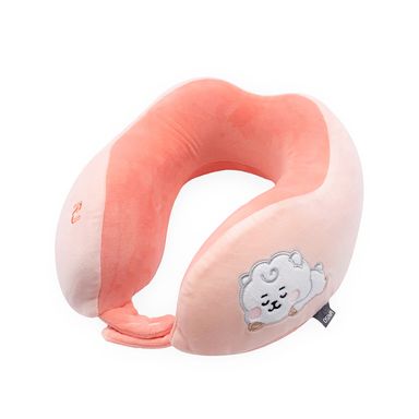 Almohada De Viaje Con Borde Levantado BT21 RJ Colección Baby Memory Foam Coral