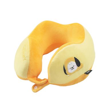 Almohada De Viaje Con Borde Levantado BT21 Chimmy Colección Baby Memory Foam Amarilla