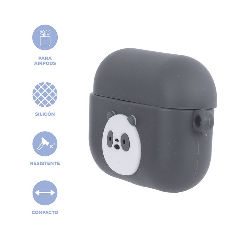 Funda-Protectora-Para-Airpods-Pro-We-Bare-Bears-Panda-Silicona-Negra-7x5x2-8-cm-3-15594