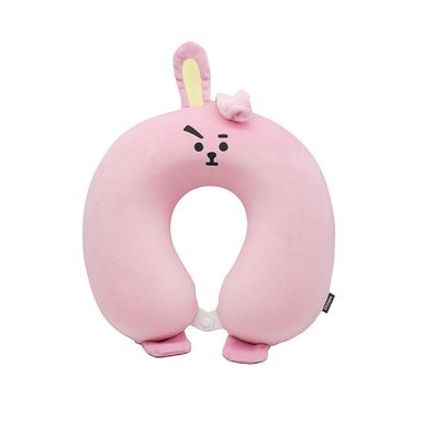 Almohada De Viaje BT21 Cooky Memory Foam Rosa 32x30 cm