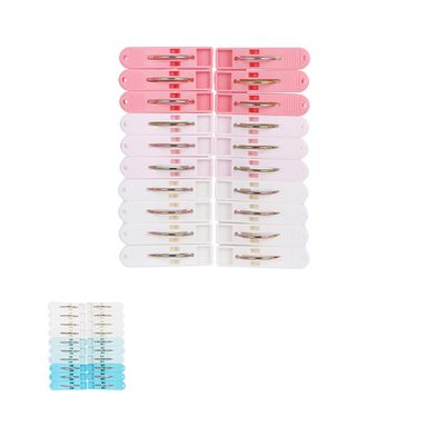Set Pinzas Para Ropa Sintético Multicolor 20 Piezas