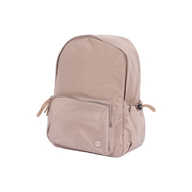 Mochila Básica Textil Beige 29x14x30 cm