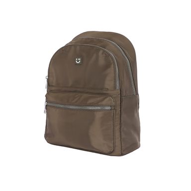 Mochila Básica Textil Café 30x36 cm