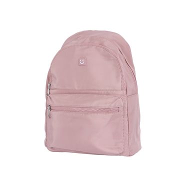 Mochila Básica Textil Rosa 30x36 cm