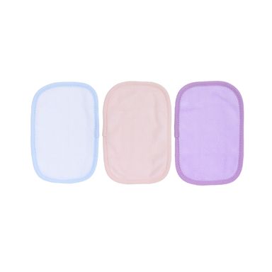 Set Toallitas Desmaquillantes 100% Poliéster Multicolor 15x20 cm 3 piezas