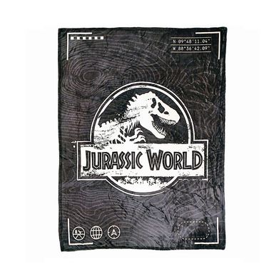 Manta Jurassic World Textil Negra 130x150 cm