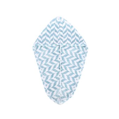 Toalla Para Cabello Textil Verde Aqua 63x23 cm