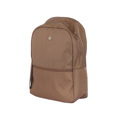 Mochila Básica Textil Café 30x41 cm