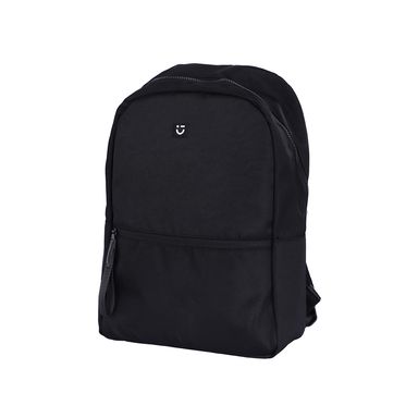 Mochila Básica Textil Negra 30x41 cm
