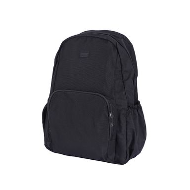 Mochila Escolar Textil Negra 33x46 cm