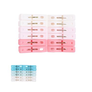 Set Pinzas Para Ropa Sintéticas Multicolor 12 Piezas