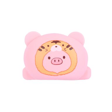 Lapicera Cerdita Gigi Tigre Mini Family Silicona Rosa 19.5x6 cm