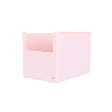 Organizador De Escritorio Apilable Sintético Rosa 14x14.5x14 cm