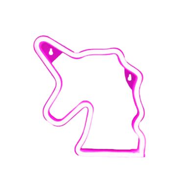 Lampara De Noche Diseño De Unicornio Sintética Rosa