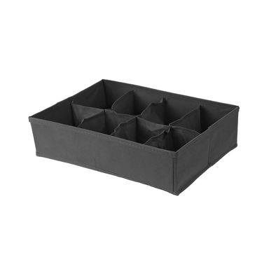 Organizador Con Secciones Miniso Plegable Textil Gris Oscuro