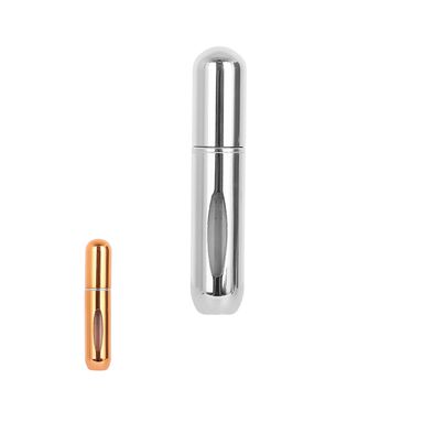 Botella De Viaje Para Perfume Con Atomizador Metálico Diseño Aleatorio