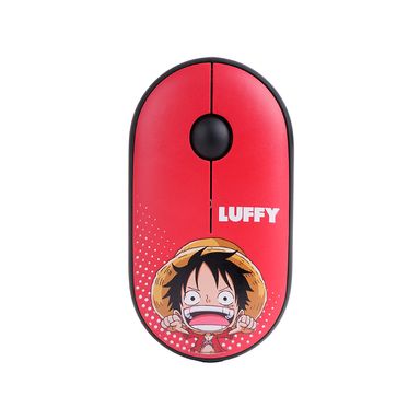 Mouse Inalámbrico One Piece Monkey D. Luffy Sintético Rojo 10.6x5.8x2.7 cm