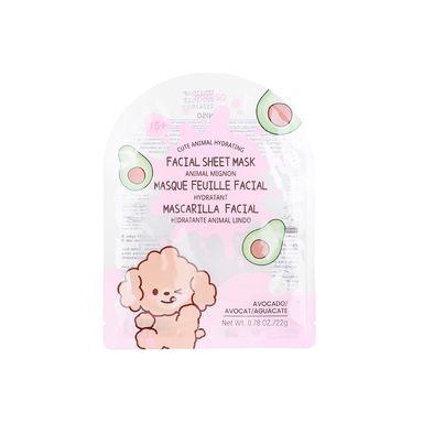 Mascarilla Facial Hidratante Cute Animal 22 ml Aguacate