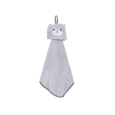 Toalla Para Manos Cute Animals Textil Gris 30x30 cm