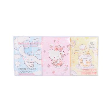 Paquete Pañuelos Desechables Sanrio 20.5x20.5 cm 9 Piezas
