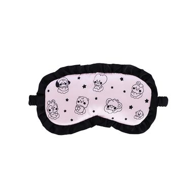 Antifaz Para Dormir BT21 100% Poliéster Rosa 20x9 cm