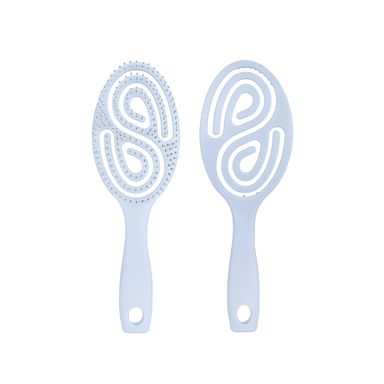 Cepillo De Ventilación Para Cabello Sintético Azul 23 cm