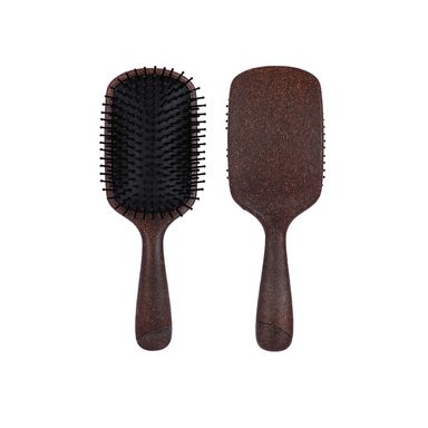 Cepillo Para Cabello Harmony Fibra De Coco Café Oscuro 24 cm