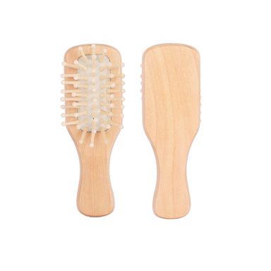 Mini Cepillo Para Cabello Harmony Madera Café 12 cm
