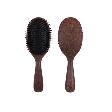 Cepillo Para Cabello Harmony Fibra De Coco Café Oscuro 24.5 cm
