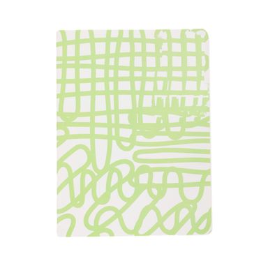 Libreta Pasta Suave Black & White Blanca Rayas