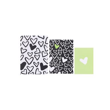 Set De Libretas Black & White Multicolor 14.8x10.5 cm, 21x14.6 cm, 25x17.3 cm Rayas 3 Piezas