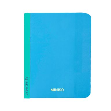 Libreta Pasta Suave Black & White Azul Rayas