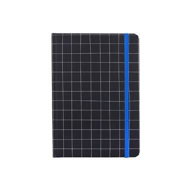 Libreta Black & White Negra 14.2x21.5 cm Rayas 80 Hojas