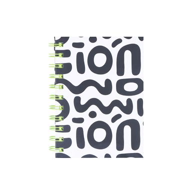 Libreta De Espiral Black & White 14.3x10.3 cm Blancas 64 Hojas