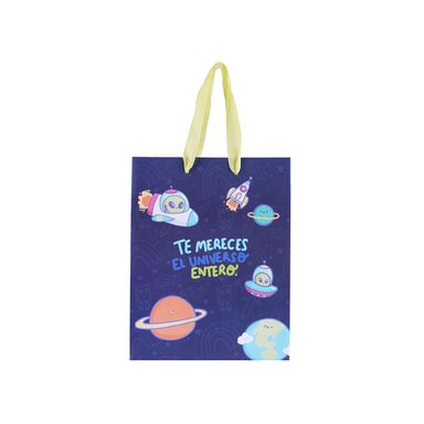 Bolsa De Regalo Vania Bachur Alíen Papel 18x10x23 cm