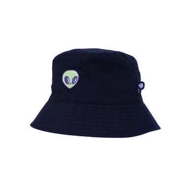 Sombrero De Copa Vania Bachur Bordado Textil Azul Marino Unitalla
