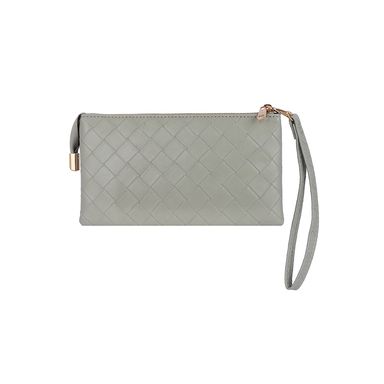 Bolso De Mano Tipo Clutch Sintético Verde Olivo 19x10x3 cm