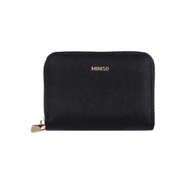 Monedero Textil Negro 11x8x3 cm